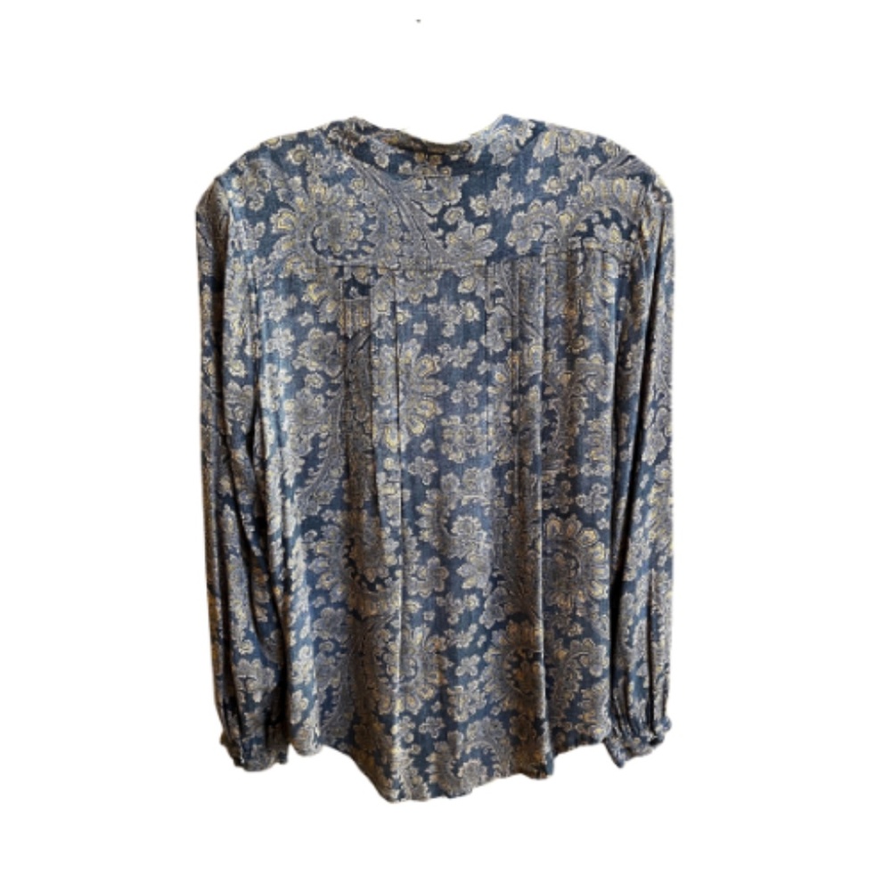 Women's Lucky Brand Paisley Print Boho Button Down Shirt. Size S - Picture 2 of 6